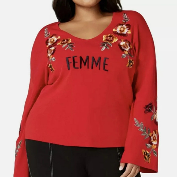 INC International Concepts Tops - INC International Concept •2X• Femme Embroidered